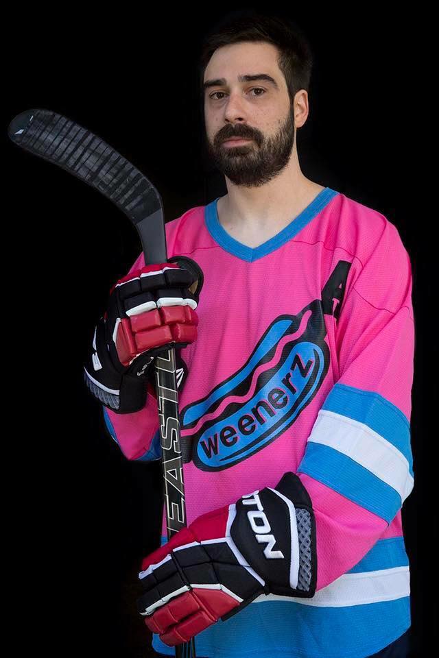 Swiss cheese goalie ice inline funny novelty practice hockey jersey beer league 